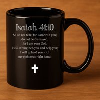 Isaiah 4110 Bible Verse Scripture Christians 11oz C Handle Ceramic Mug