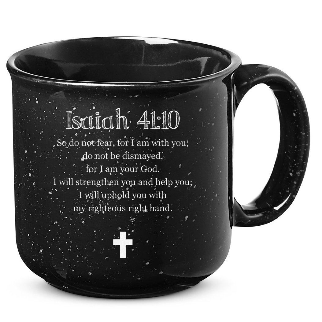 Isaiah 4110 Bible Verse Scripture Christians 15oz Campfire Ceramic Mug