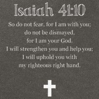 Isaiah 4110 Bible Verse Scripture Christians Cotton Canvas Backpack