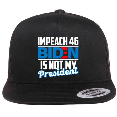 Impeach 46 Biden Is Not My President Anti Joe Biden Flatbill Hat