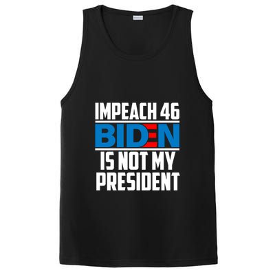 Impeach 46 Biden Is Not My President Anti Joe Biden PosiCharge Competitor Tank