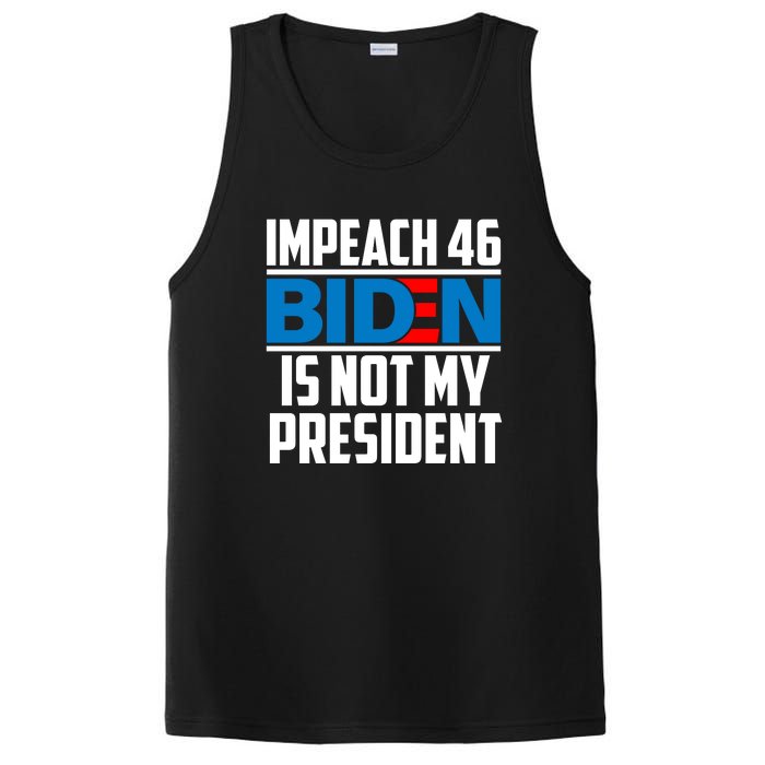 Impeach 46 Biden Is Not My President Anti Joe Biden PosiCharge Competitor Tank