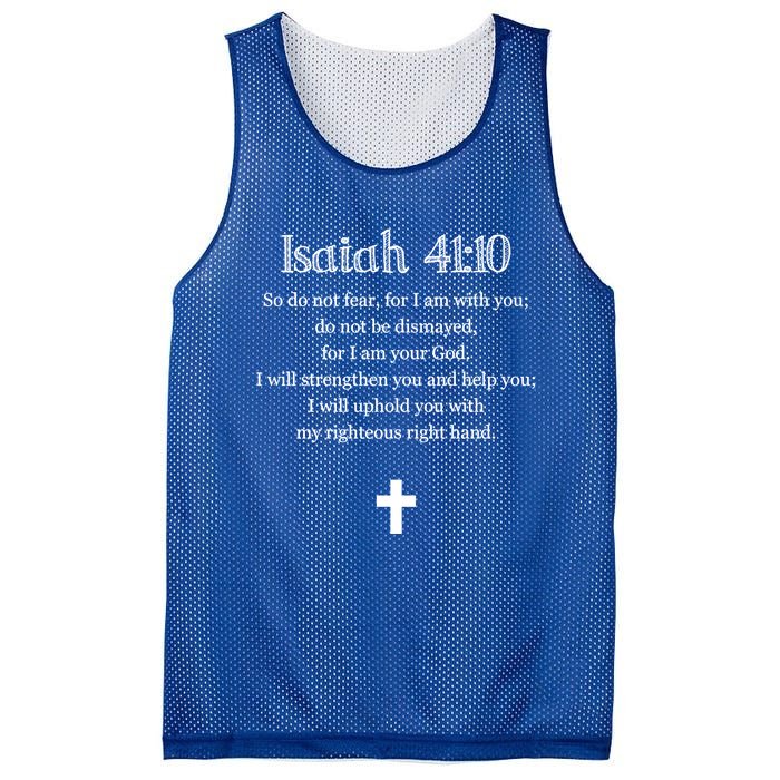 Isaiah 41:10 Bible Verse Scripture Christian Gift Mesh Reversible Basketball Jersey Tank