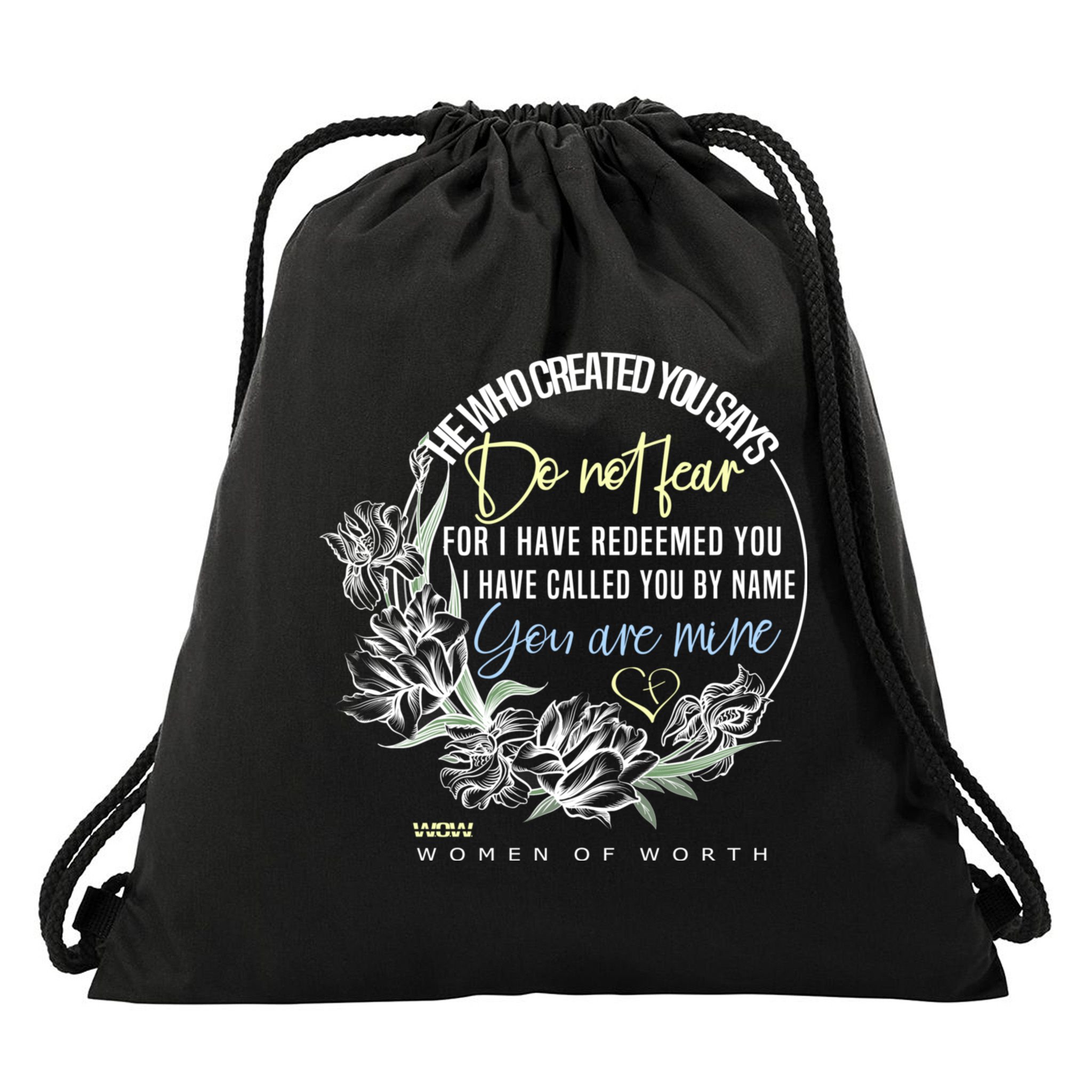 Isaiah 43:1 Bible Verse Do Not Fear Drawstring Bag
