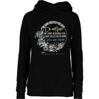 Isaiah 43:1 Bible Verse Do Not Fear Womens Funnel Neck Pullover Hood