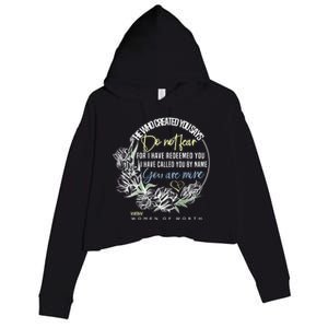 Isaiah 43:1 Bible Verse Do Not Fear Crop Fleece Hoodie