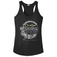 Isaiah 43:1 Bible Verse Do Not Fear Ladies PosiCharge Competitor Racerback Tank