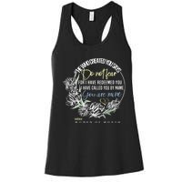 Isaiah 43:1 Bible Verse Do Not Fear Women's Racerback Tank