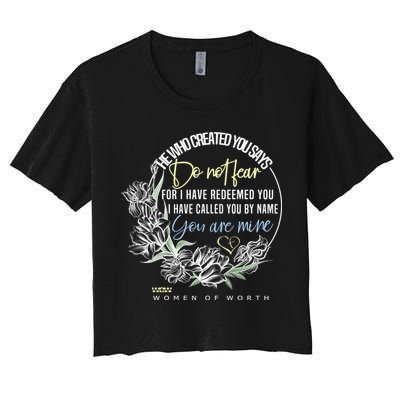 Isaiah 43:1 Bible Verse Do Not Fear Crop Top