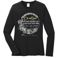 Isaiah 43:1 Bible Verse Do Not Fear Ladies Long Sleeve Shirt