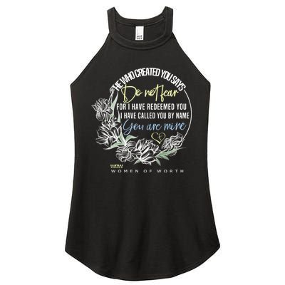 Isaiah 43:1 Bible Verse Do Not Fear Women's Perfect Tri Rocker Tank