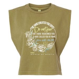 Isaiah 43:1 Bible Verse Do Not Fear Garment-Dyed Women's Muscle Tee