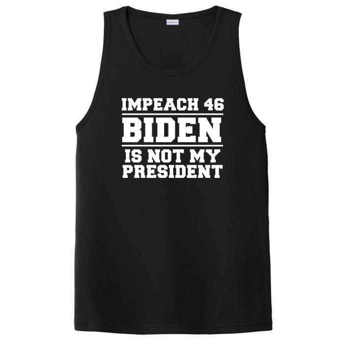 Impeach 46 Biden Is Not My President Anti Joe Biden PosiCharge Competitor Tank