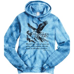 Isaiah 40:31 Bible Quote Christian Faith Tie Dye Hoodie