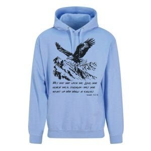 Isaiah 40:31 Bible Quote Christian Faith Unisex Surf Hoodie