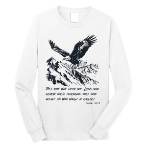 Isaiah 40:31 Bible Quote Christian Faith Long Sleeve Shirt