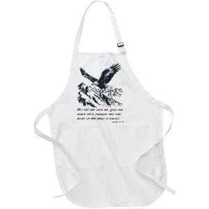 Isaiah 40:31 Bible Quote Christian Faith Full-Length Apron With Pockets