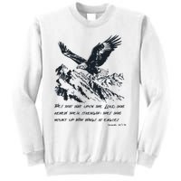 Isaiah 40:31 Bible Quote Christian Faith Sweatshirt