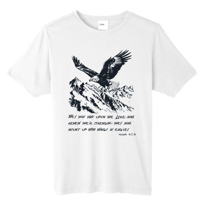 Isaiah 40:31 Bible Quote Christian Faith Tall Fusion ChromaSoft Performance T-Shirt