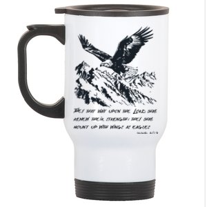 Isaiah 40:31 Bible Quote Christian Faith Stainless Steel Travel Mug