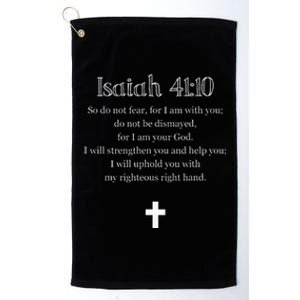 Isaiah 4110 Bible Verse Scripture Christian S Platinum Collection Golf Towel