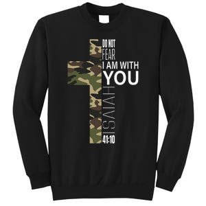 Isaiah 4110 Do Not Fear Faith Christian Verse Camo Easter Sweatshirt