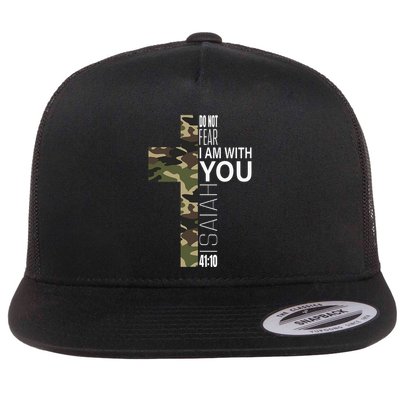 Isaiah 4110 Do Not Fear Faith Christian Verse Camo Easter Flatbill Hat