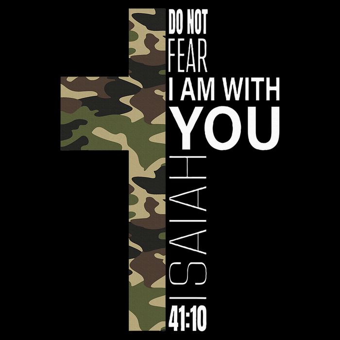 Isaiah 4110 Do Not Fear Faith Christian Verse Camo Easter Sustainable Beanie