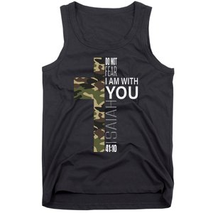 Isaiah 4110 Do Not Fear Faith Christian Verse Camo Easter Tank Top