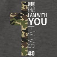 Isaiah 4110 Do Not Fear Faith Christian Verse Camo Easter Vector Backpack