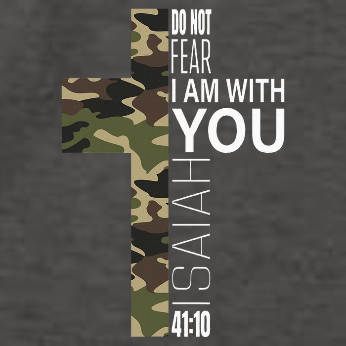 Isaiah 4110 Do Not Fear Faith Christian Verse Camo Easter Vector Backpack