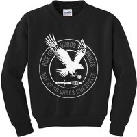 Isaiah 4031 Eagle logo Kids Sweatshirt