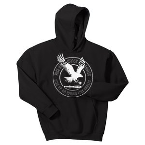 Isaiah 4031 Eagle logo Kids Hoodie