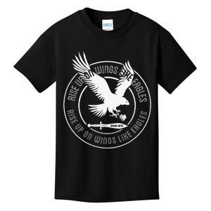 Isaiah 4031 Eagle logo Kids T-Shirt