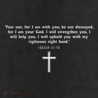 Isaiah 4110 Fear Not I Am With You Christian Faith Cross 25L Jumbo Tote
