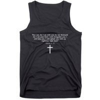 Isaiah 4110 Fear Not I Am With You Christian Faith Cross Tank Top
