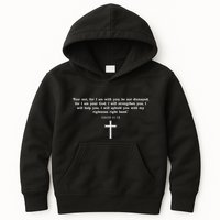Isaiah 4110 Fear Not I Am With You Christian Faith Cross Kids Hoodie
