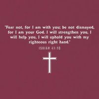 Isaiah 4110 Fear Not I Am With You Christian Faith Cross 16oz Travel Tumbler