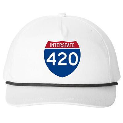 Interstate 420 Highway Marijuana Hashish Women Funny Snapback Five-Panel Rope Hat