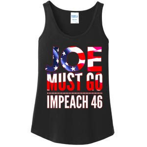 Impeach 46 Joe Must Go Anti Biden Republican AntiBiden Ladies Essential Tank