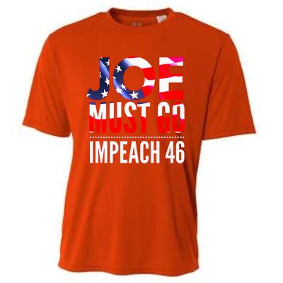 Impeach 46 Joe Must Go Anti Biden Republican Antibiden Gift Cooling Performance Crew T-Shirt