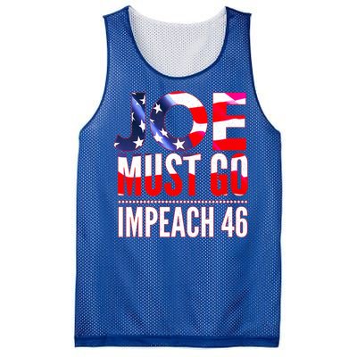 Impeach 46 Joe Must Go Anti Biden Republican Antibiden Gift Mesh Reversible Basketball Jersey Tank