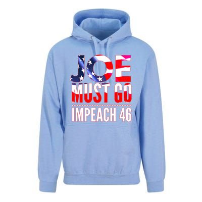 Impeach 46 Joe Must Go Anti Biden Republican Antibiden Gift Unisex Surf Hoodie