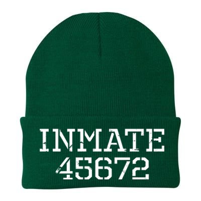 Inmate 45672 Jail Halloween Costume Knit Cap Winter Beanie