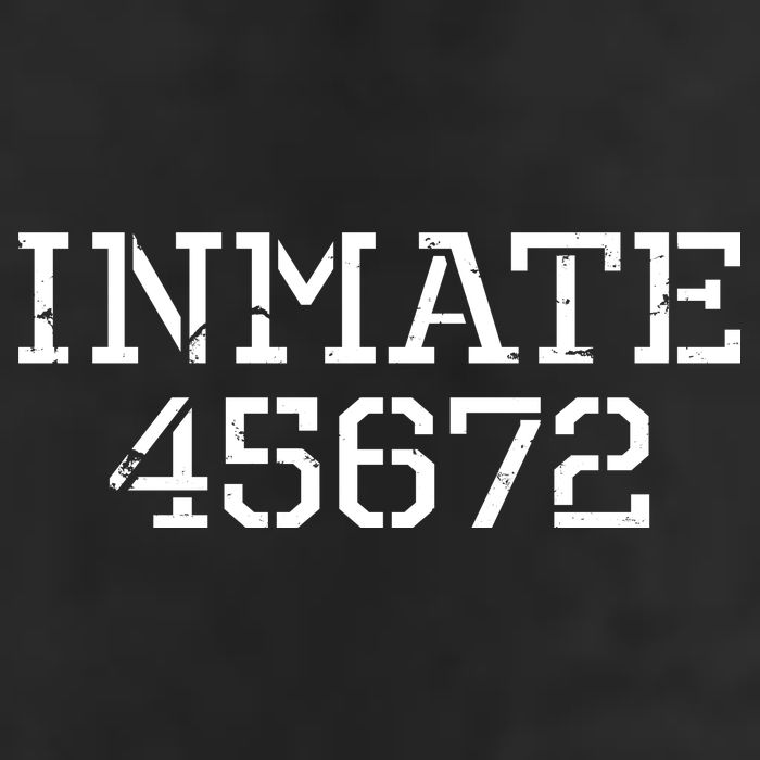Inmate 45672 Jail Halloween Costume 7 Panel Mesh Trucker Snapback Hat