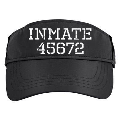 Inmate 45672 Jail Halloween Costume Adult Drive Performance Visor