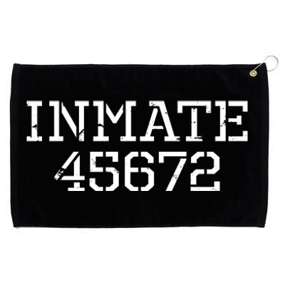 Inmate 45672 Jail Halloween Costume Grommeted Golf Towel