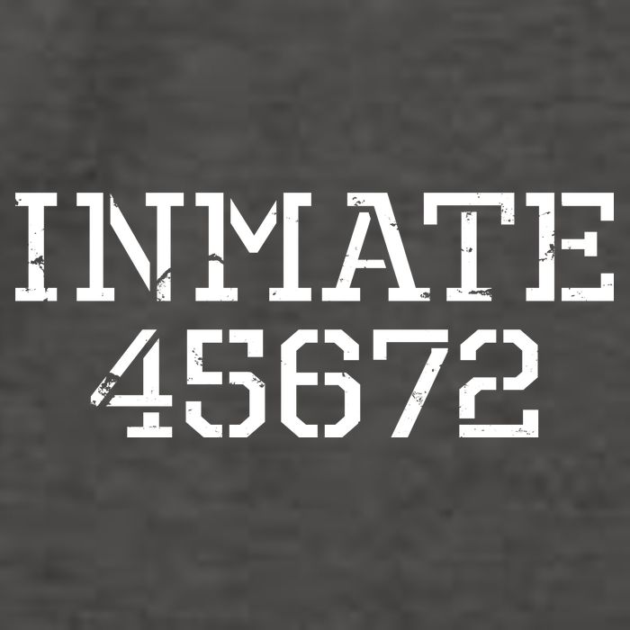 Inmate 45672 Jail Halloween Costume Vector Backpack