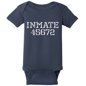 Inmate 45672 Jail Halloween Costume Baby Bodysuit