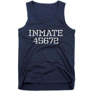 Inmate 45672 Jail Halloween Costume Tank Top